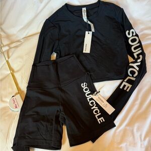 SoulCycle Black Activewear Set Splits59